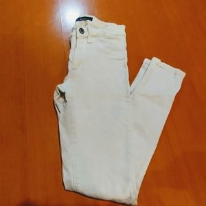 White high waisted skinny jeans